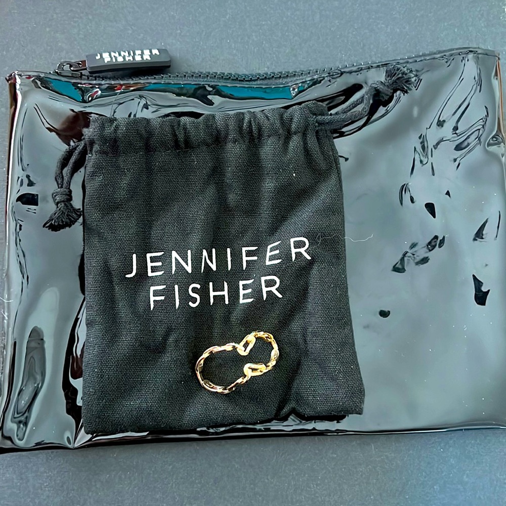 Jennifer Fisher gold chain ear cuff